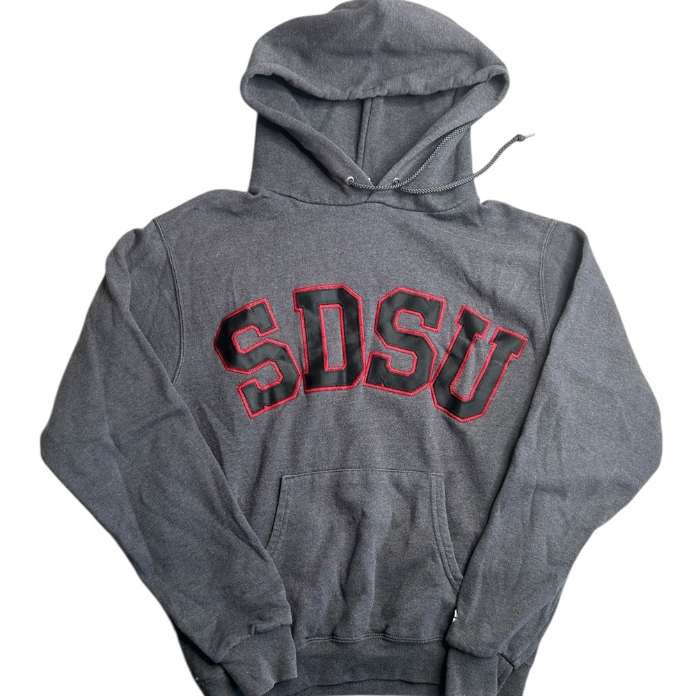 Champion SDSU Hoodie Medium Gray San‎ Diego State University Sweatshirt College